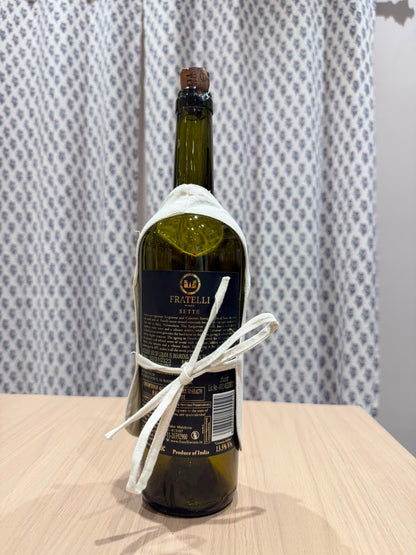 Magenta Bow Liquor Bottle Sleeve