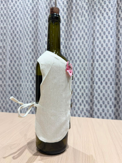 Baby Pink Bow Liquor Bottle Sleeve