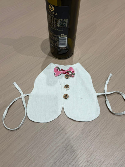 Baby Pink Bow Liquor Bottle Sleeve