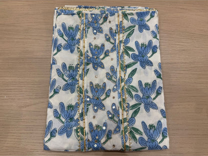Cotton Hand Work Suit with Chiffon Dupatta
