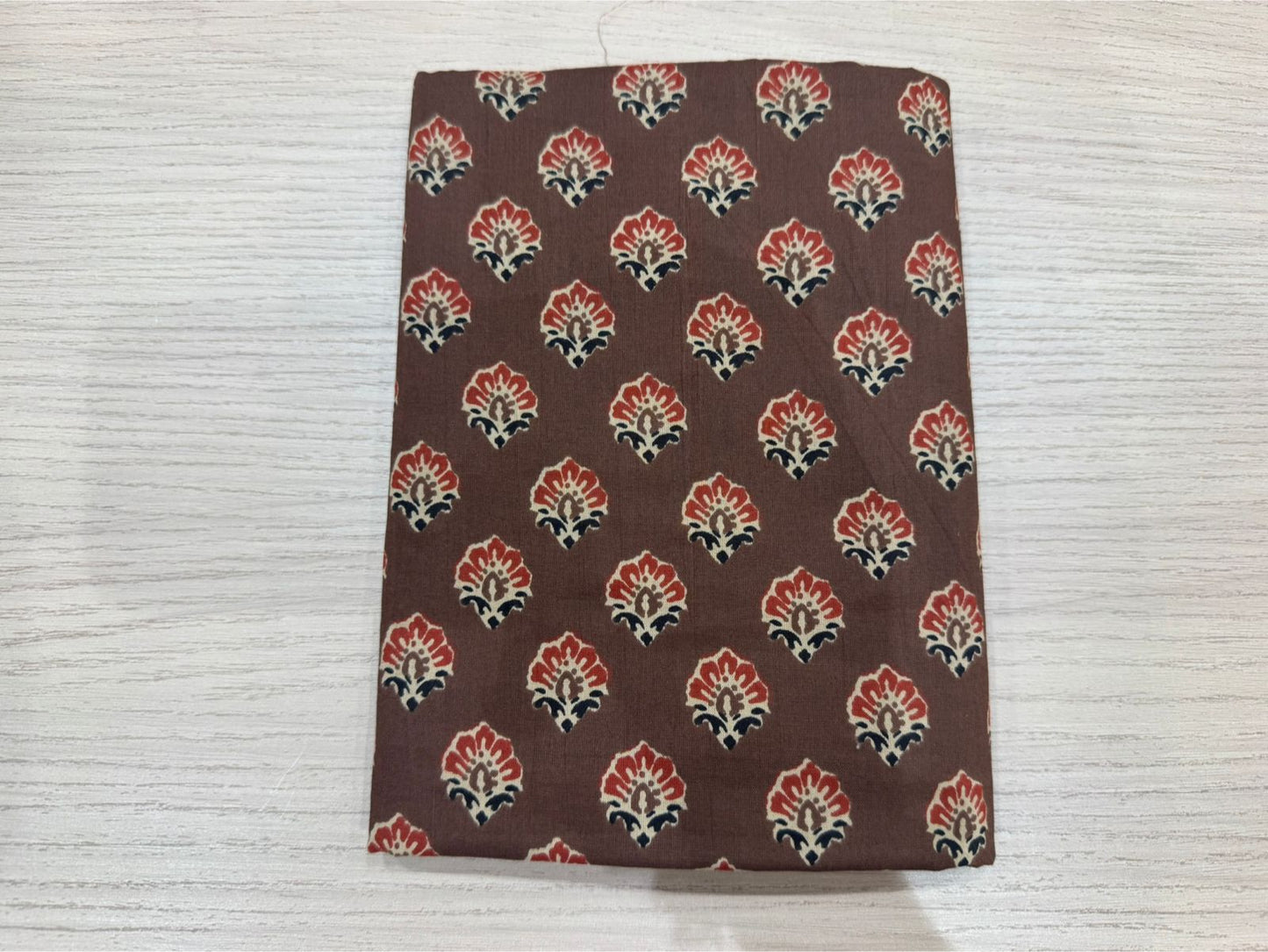 Cotton Hand Work Suit with Chiffon Dupatta