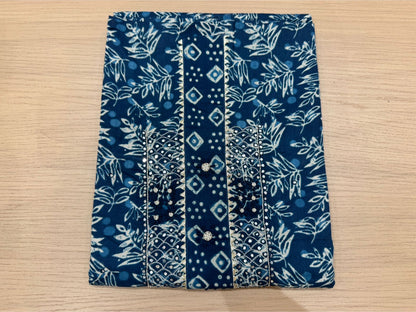 Cotton Hand Work Suit with Chiffon Dupatta