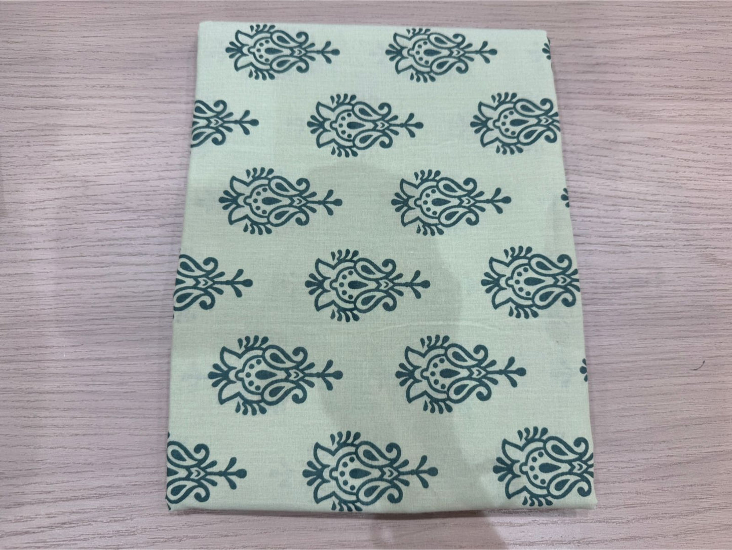 Cotton Hand Work Suit with Chiffon Dupatta