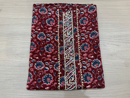 Cotton Hand Work Suit with Chiffon Dupatta