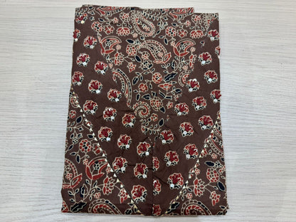 Cotton Hand Work Suit with Chiffon Dupatta