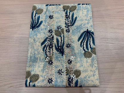 Cotton Hand Work Suit with Chiffon Dupatta