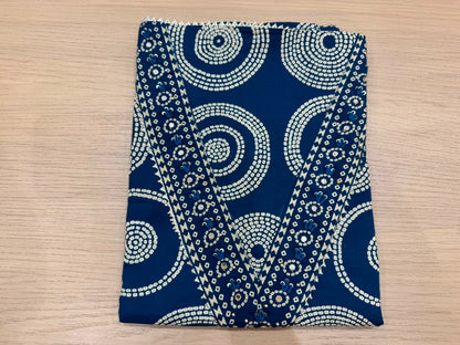 Cotton Hand Work Suit with Chiffon Dupatta