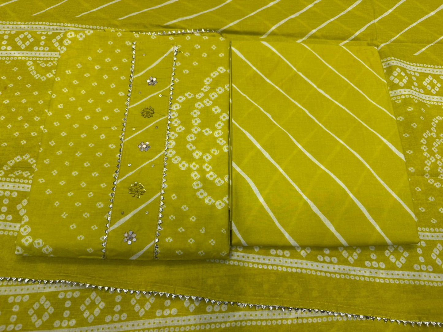 Cotton Embroidery Suit with Cotton Dupatta