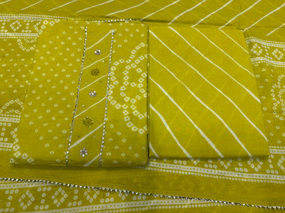 Cotton Embroidery Suit with Cotton Dupatta