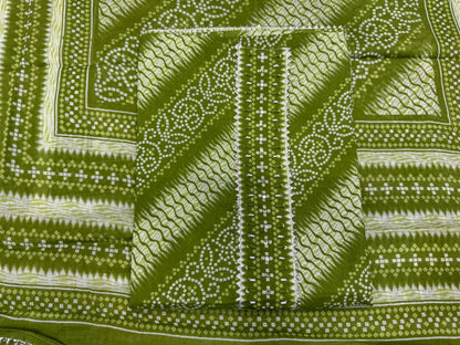 Cotton Embroidery Suit with Cotton Dupatta