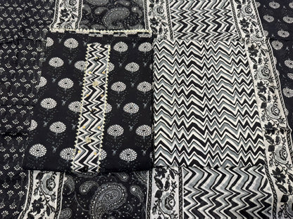 Cotton Embroidery Suit with Cotton Dupatta