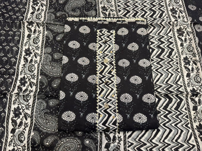 Cotton Embroidery Suit with Cotton Dupatta
