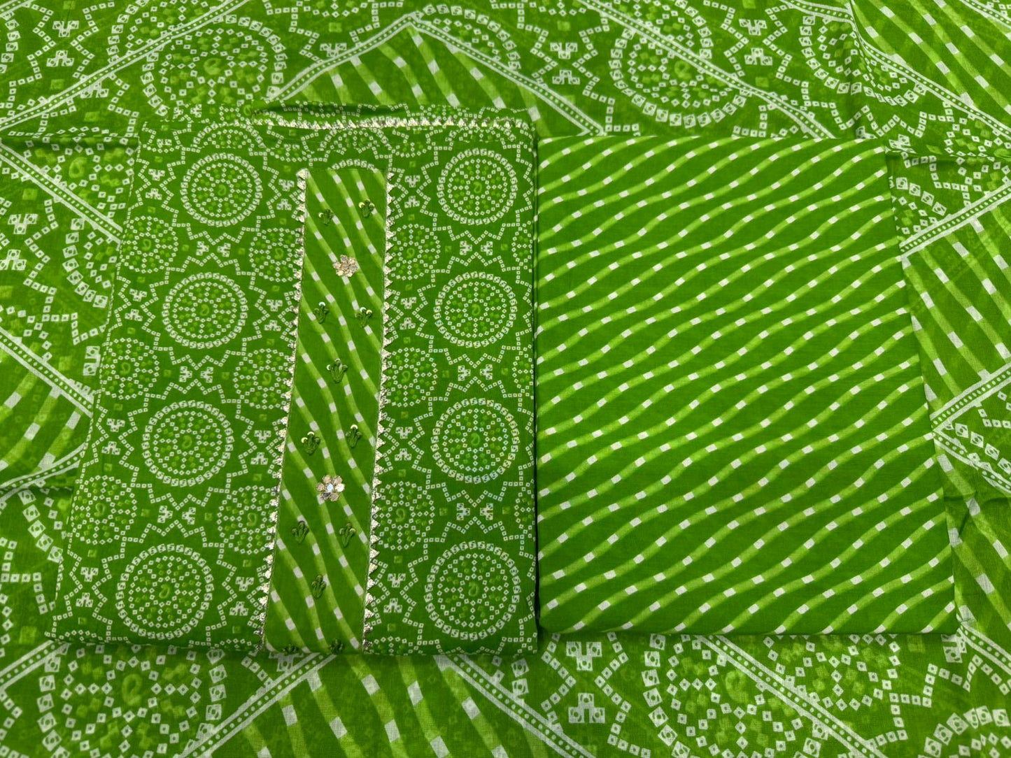 Cotton Embroidery Suit with Cotton Dupatta