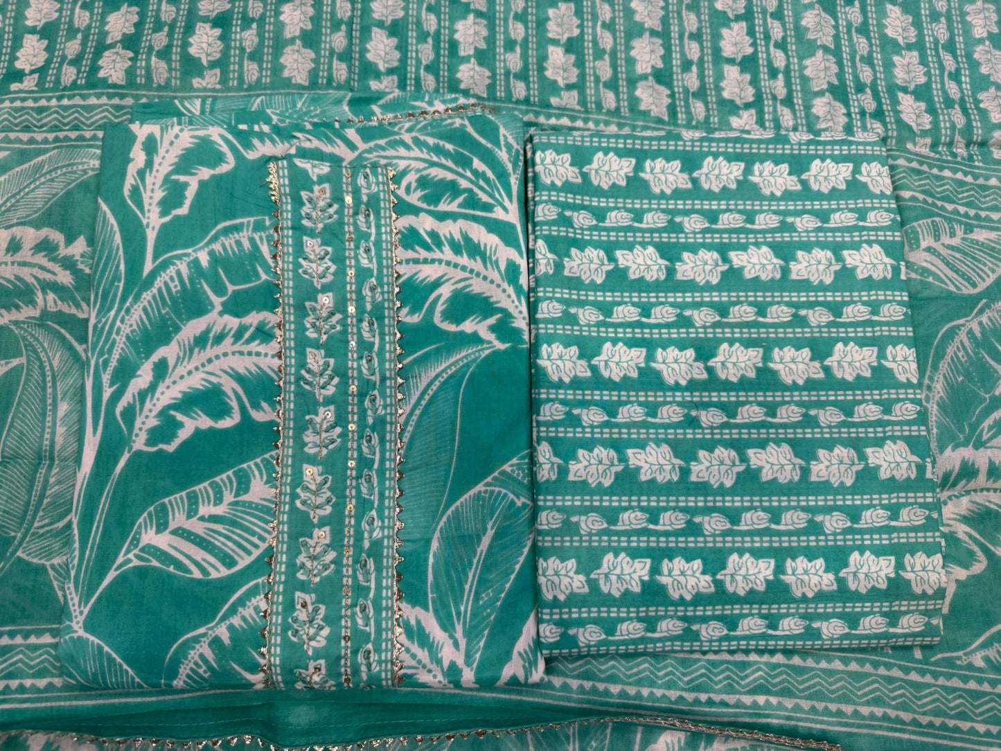 Cotton Embroidery Suit with Cotton Dupatta