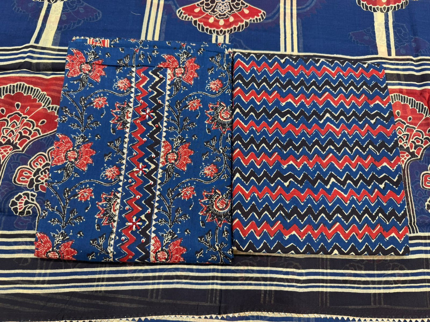 Cotton Embroidery Suit with Cotton Dupatta