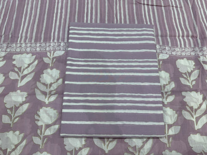 Cotton Embroidery Suit with Cotton Dupatta