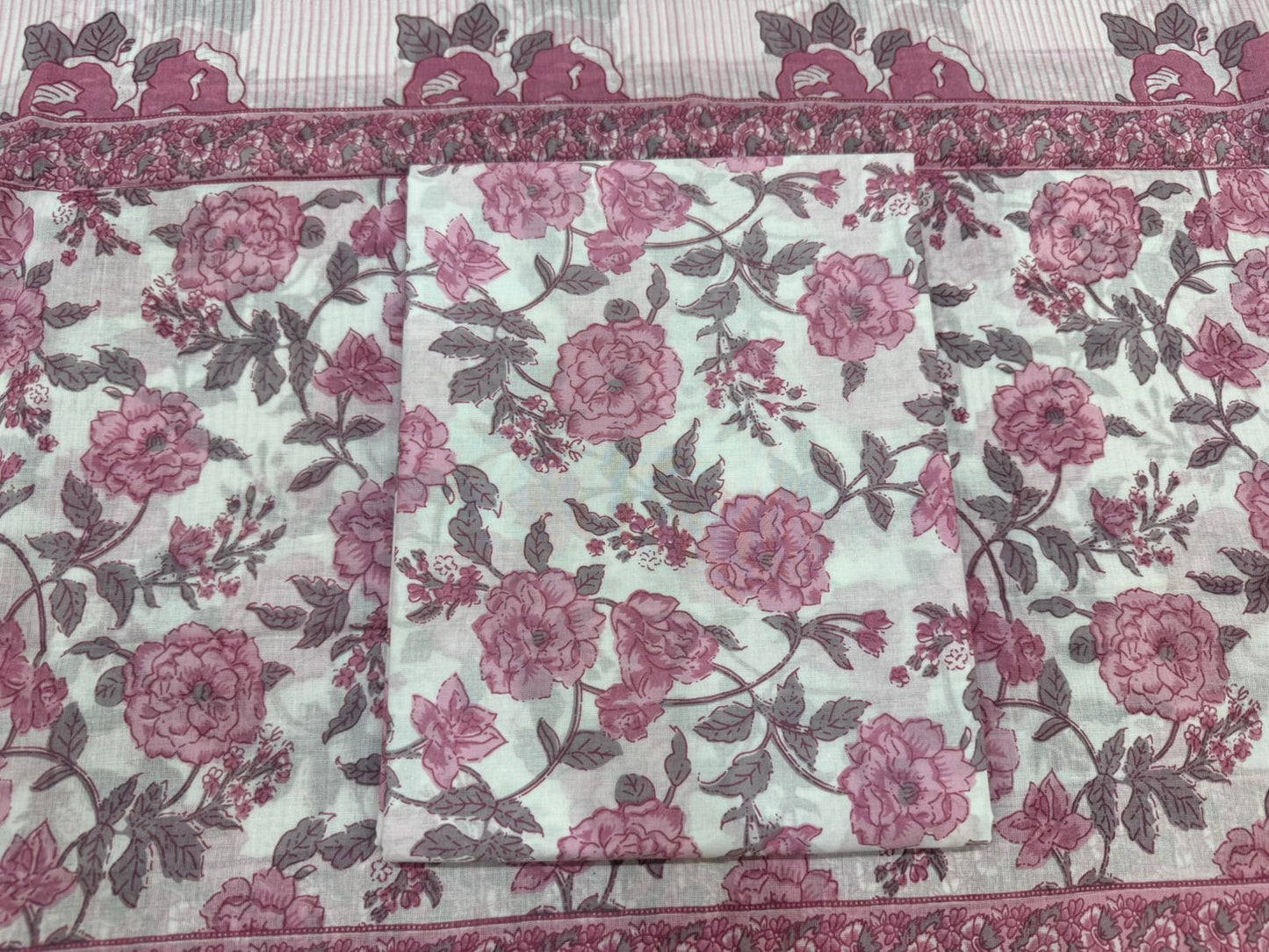 Cotton Embroidery Suit with Cotton Dupatta