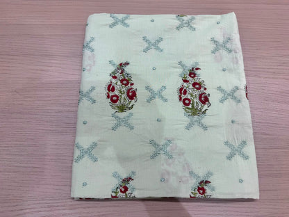 Cotton Embroidery Suit with Mul Mul Dupatta