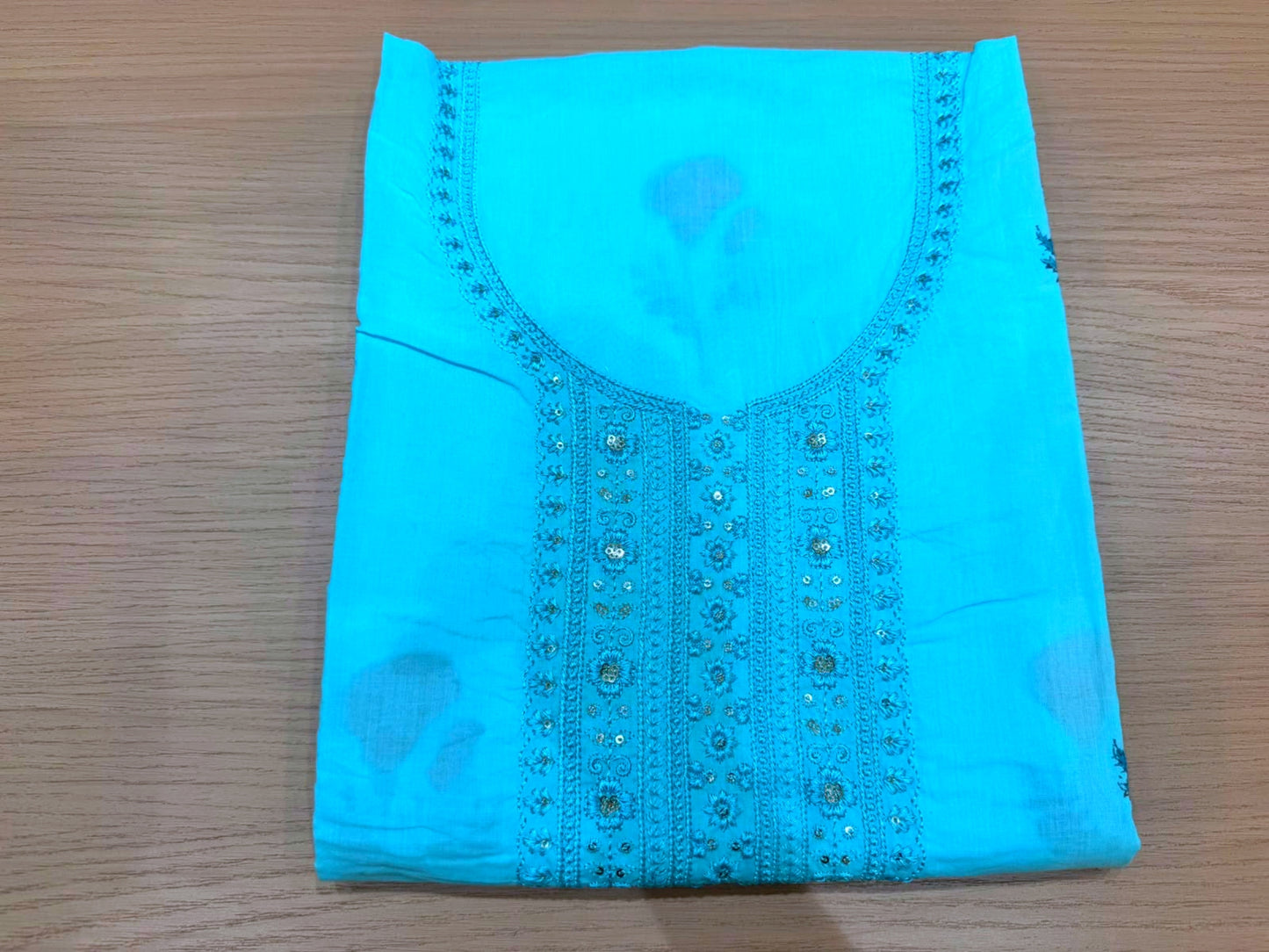 Cotton Embroidery Suit with Mul Mul Dupatta