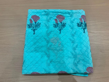 Cotton Embroidery Suit with Mul Mul Dupatta
