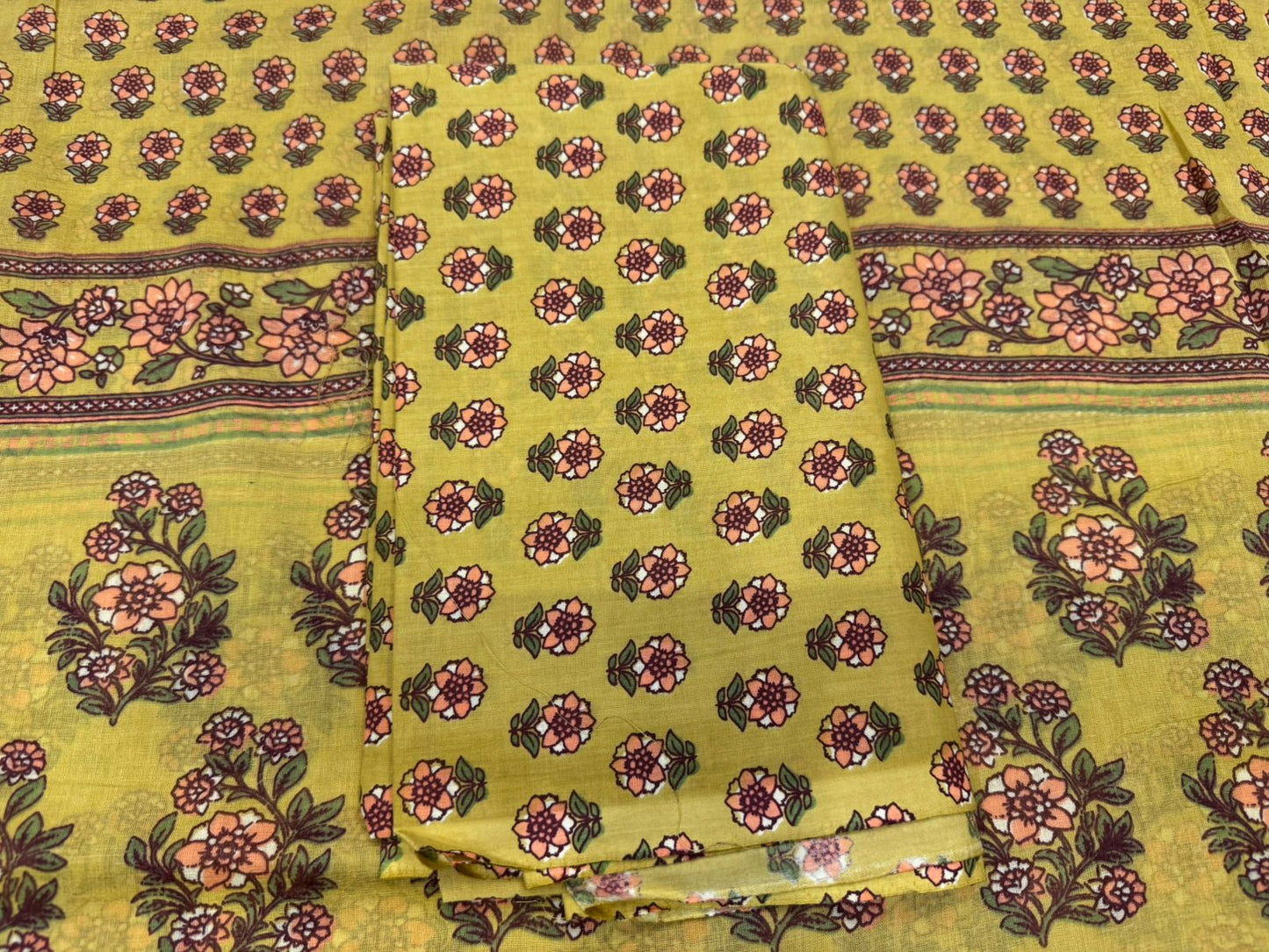Cotton Embroidery Suit with Cotton Dupatta