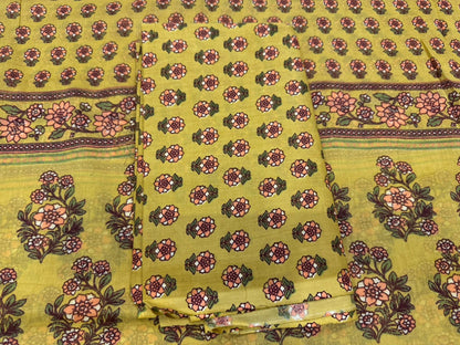 Cotton Embroidery Suit with Cotton Dupatta