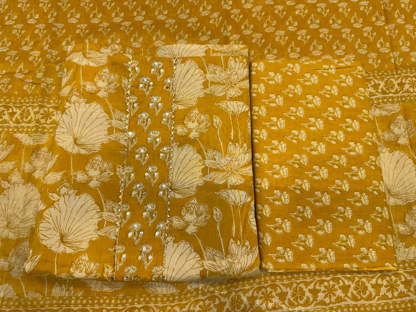Cotton Embroidery Suit with Cotton Dupatta