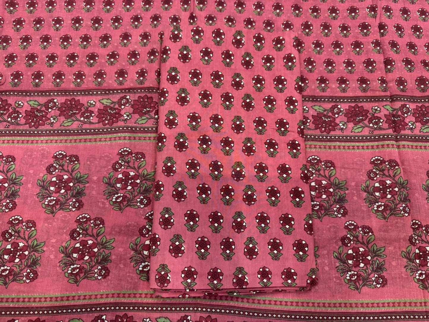 Cotton Embroidery Suit with Cotton Dupatta