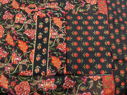 Cotton Embroidery Suit with Cotton Dupatta