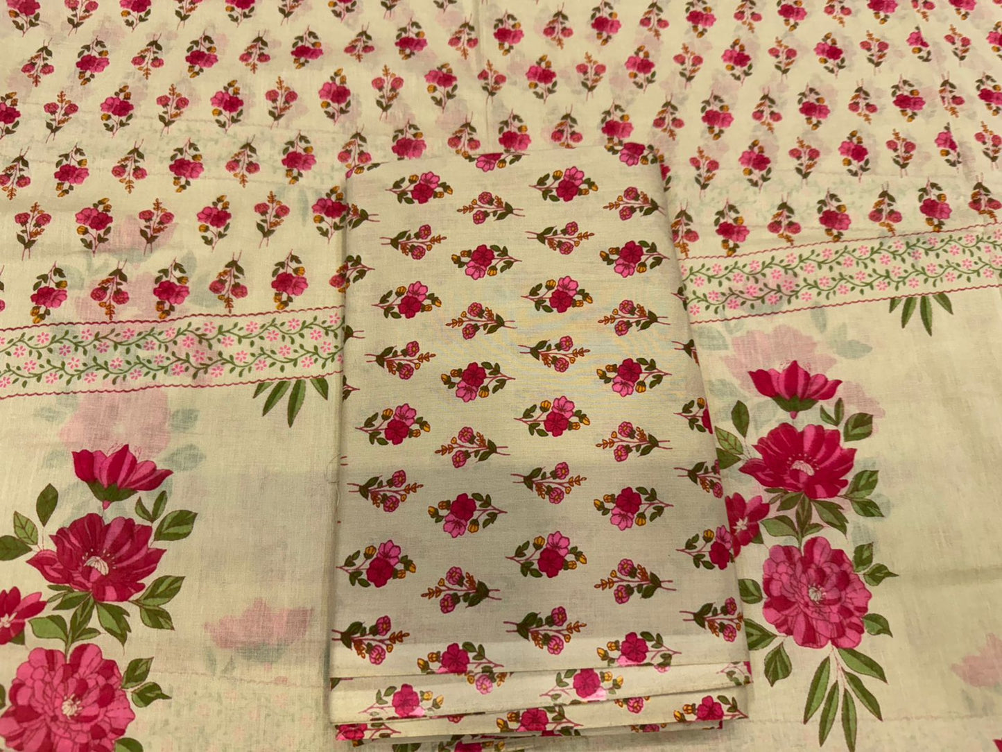 Cotton Embroidery Suit with Cotton Dupatta