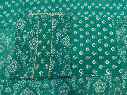 Cotton Embroidery Suit with Cotton Dupatta