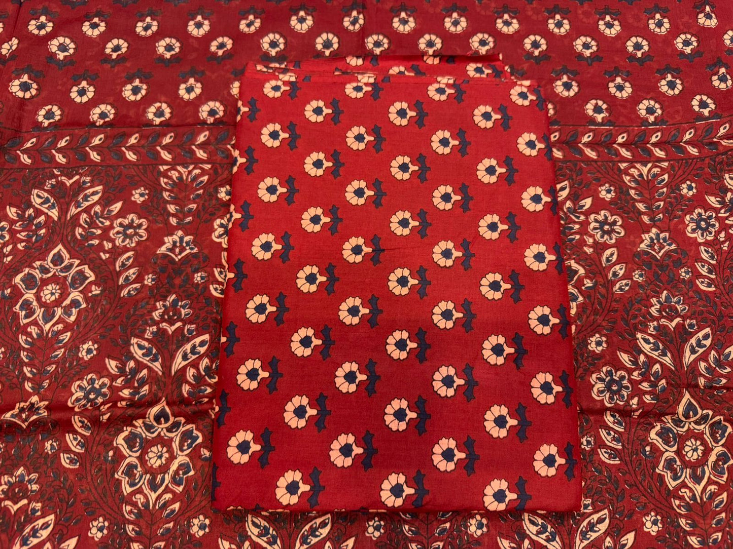 Cotton Embroidery Suit with Cotton Dupatta