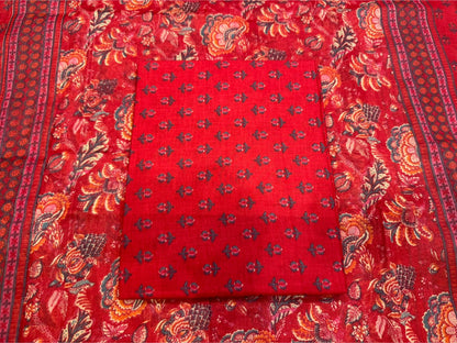 Cotton Embroidery Suit with Cotton Dupatta