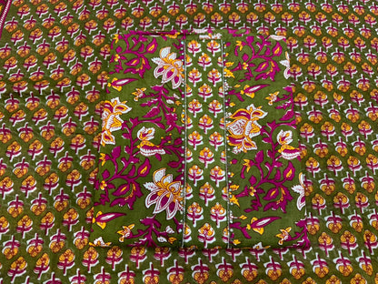 Cotton Embroidery Suit with Cotton Dupatta