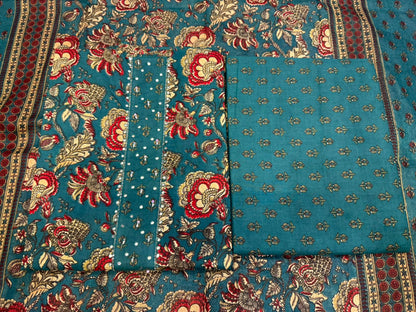 Cotton Embroidery Suit with Cotton Dupatta