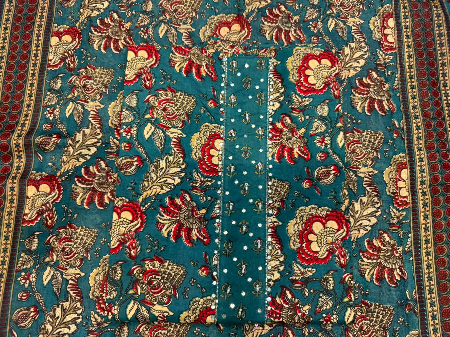 Cotton Embroidery Suit with Cotton Dupatta
