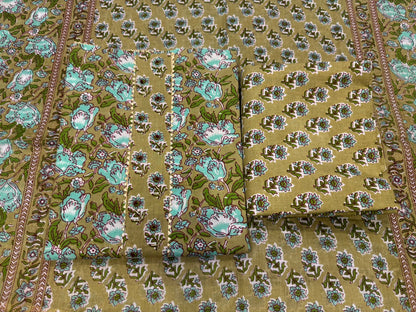 Cotton Embroidery Suit with Cotton Dupatta