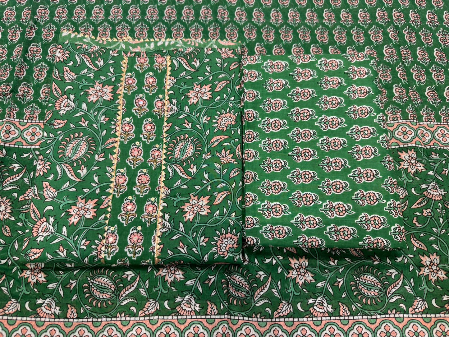 Cotton Embroidery Suit with Cotton Dupatta