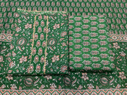 Cotton Embroidery Suit with Cotton Dupatta