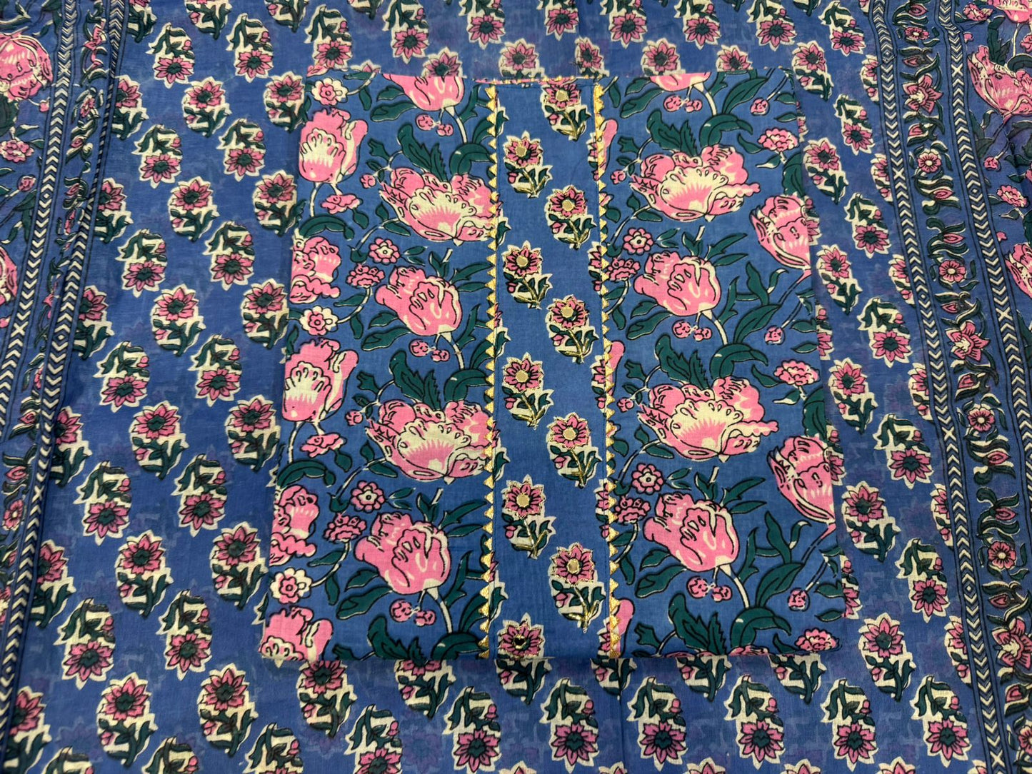 Cotton Embroidery Suit with Cotton Dupatta