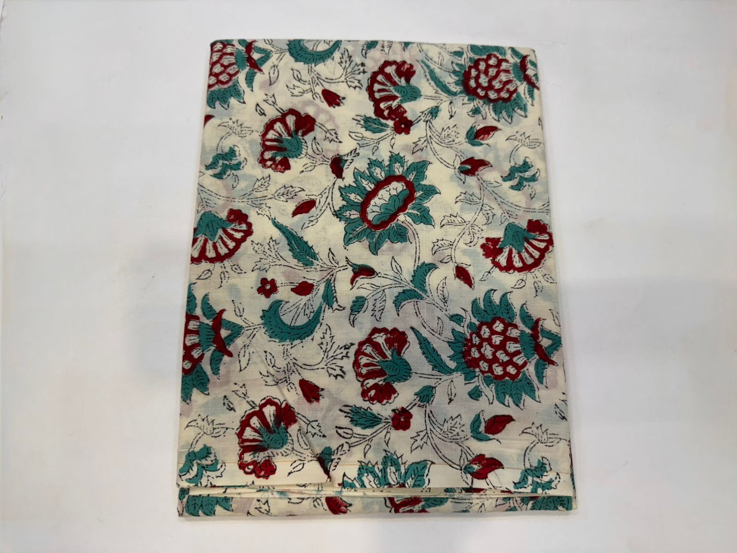 Cotton Self Embroidery Suit with Cotton Dupatta