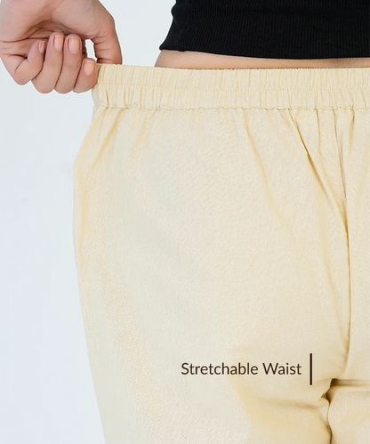 Beige Wide Leg Pant