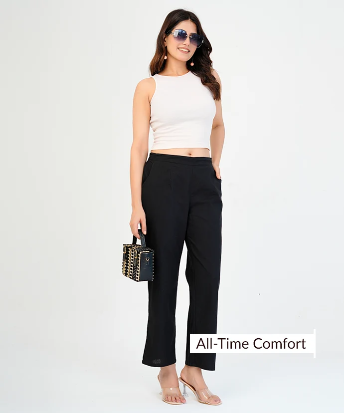 Black Wide Leg Pant