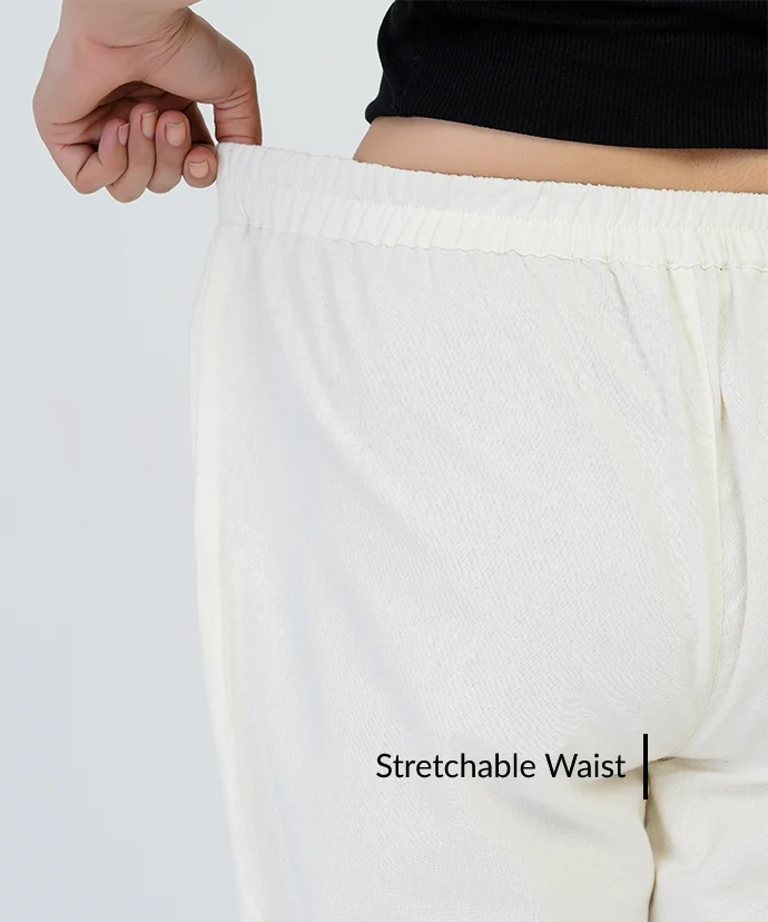 White Wide Leg Pant