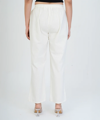 White Wide Leg Pant