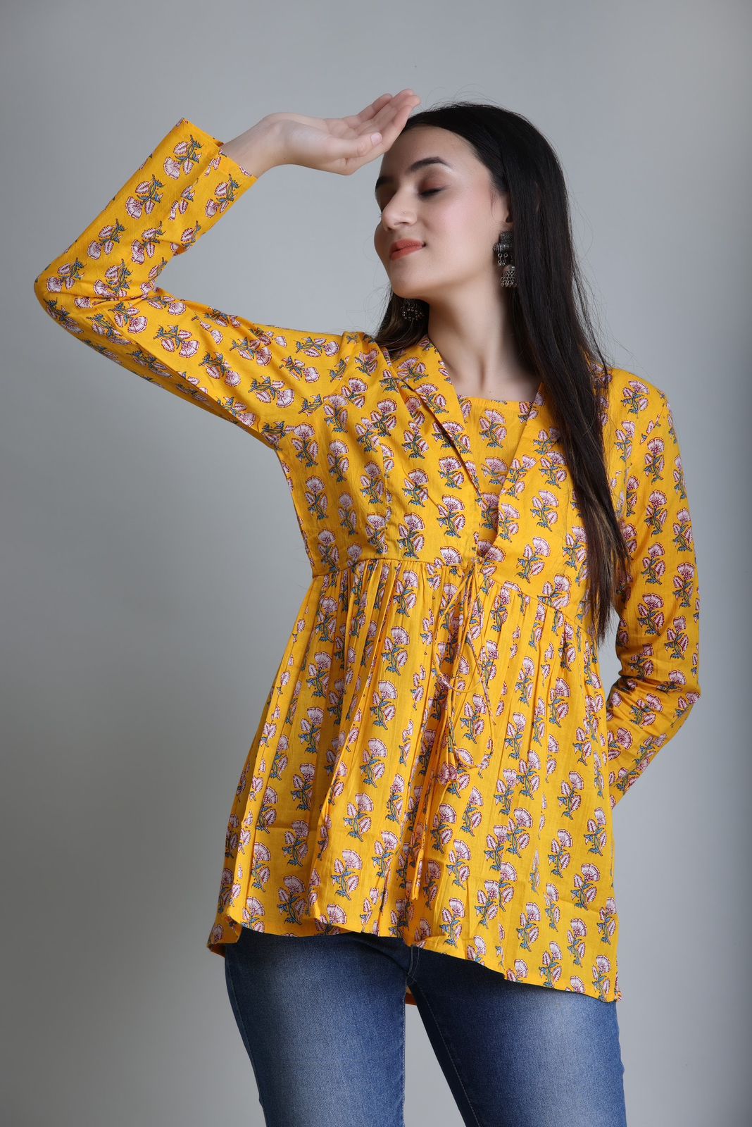 cotton printed top / dress