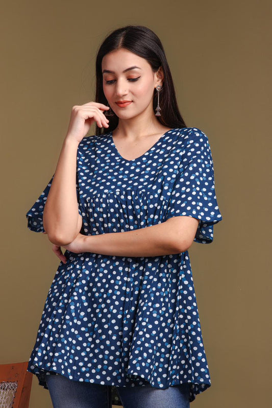 cotton printed top / dress