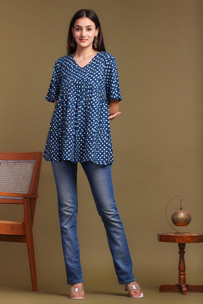 cotton printed top / dress