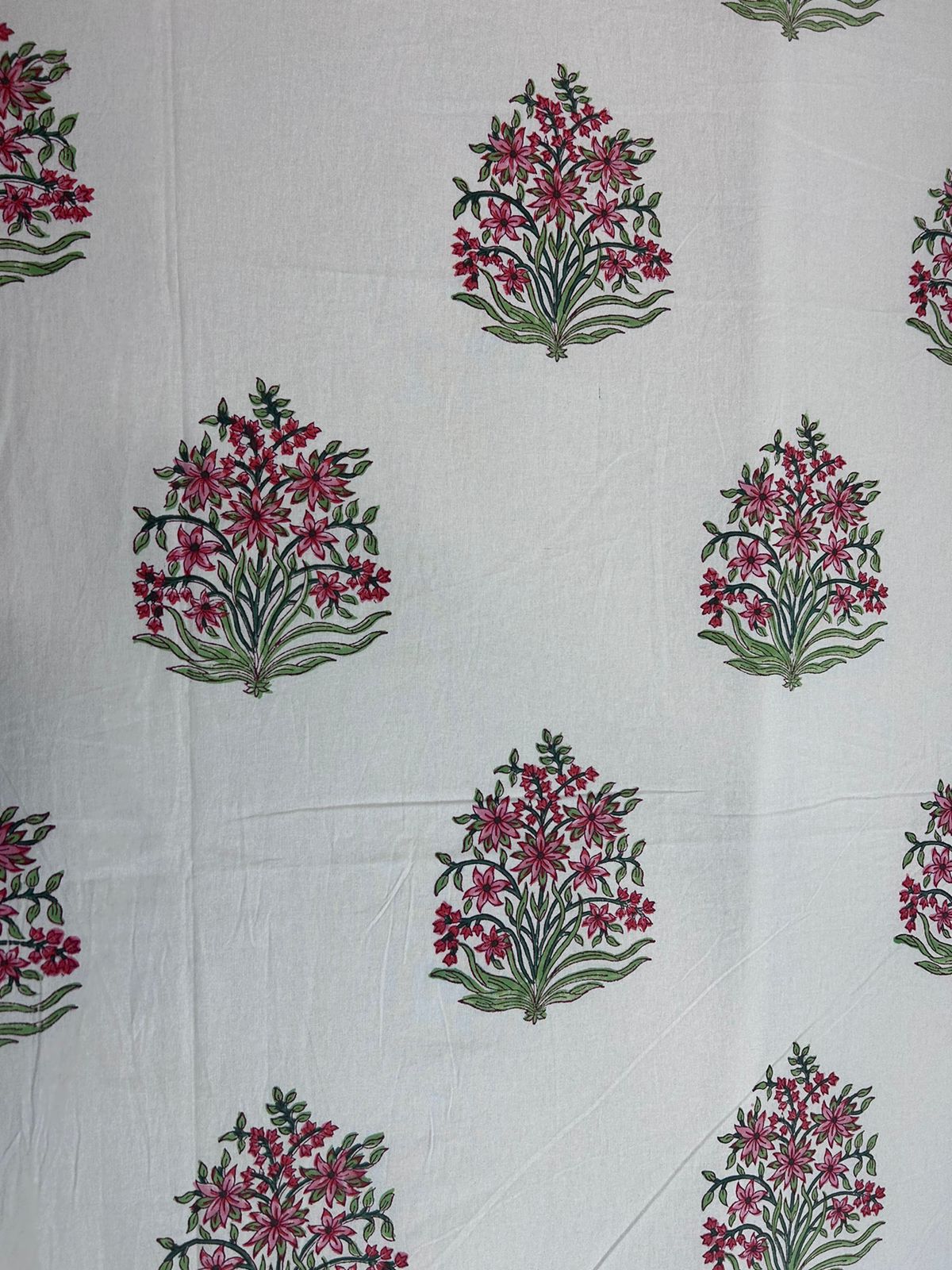 hand block printed bedsheet