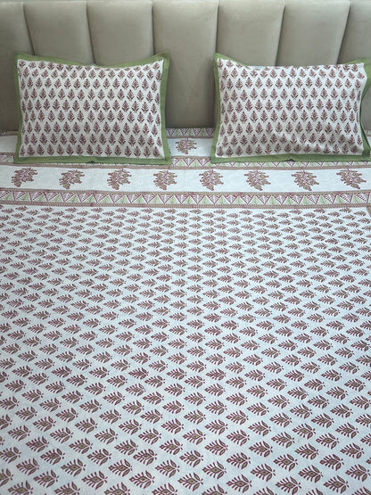 hand block printed bedsheet